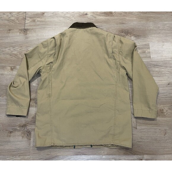 Orvis Barn Coat Mens Large Brown Chore Jacket Quilt Lined Corduroy Trim 214849 - Picture 10 of 10
